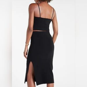 Express Black Crop Top